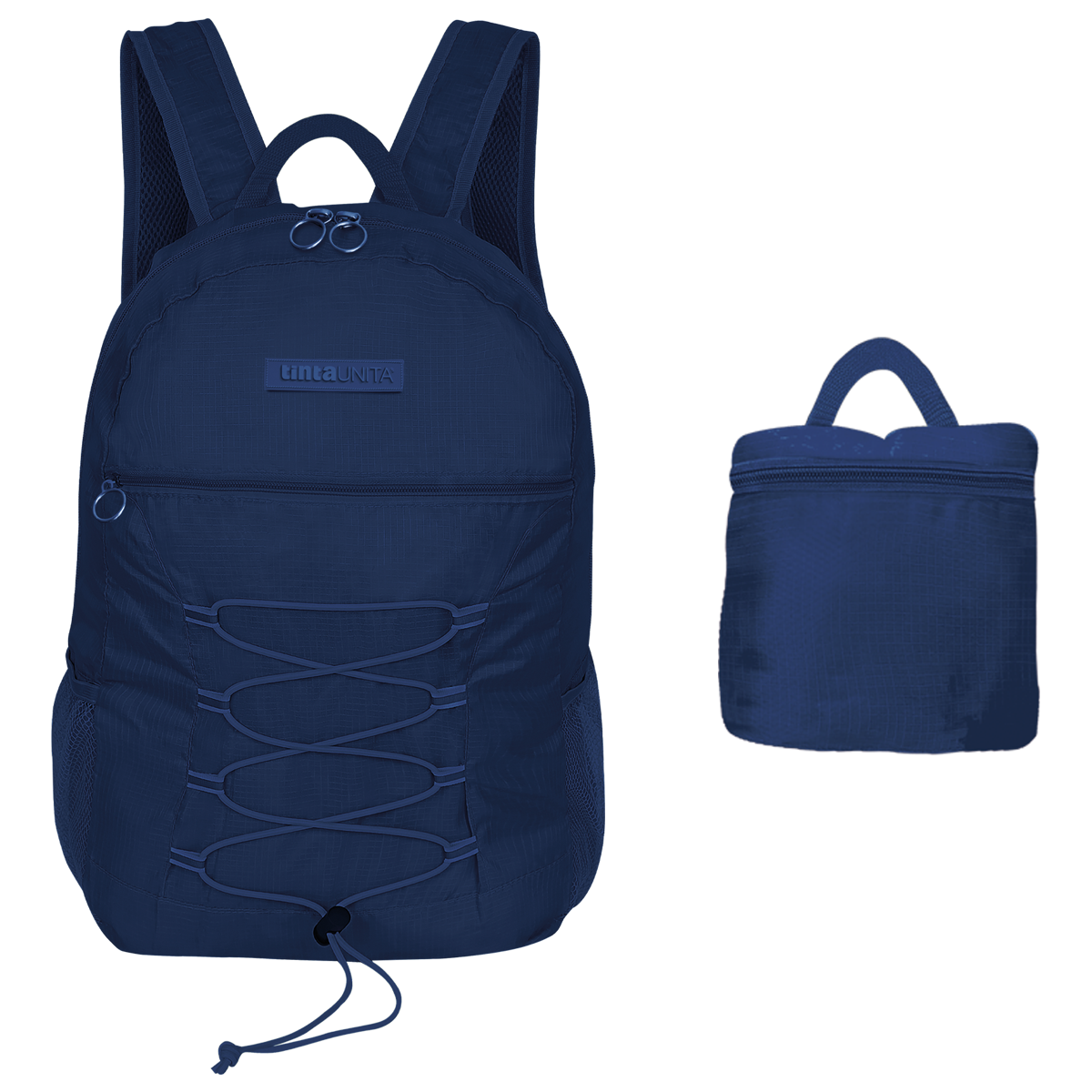Zainetto Pieghevole Blu Navy - Tinta Unita Excellent