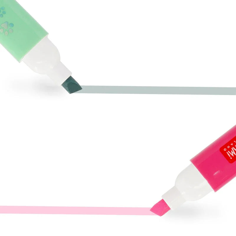 Set di 6 Evidenziatori Doppia Punta Kitty - Meow