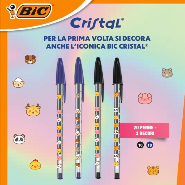 Penna BIC Cristal Decorata