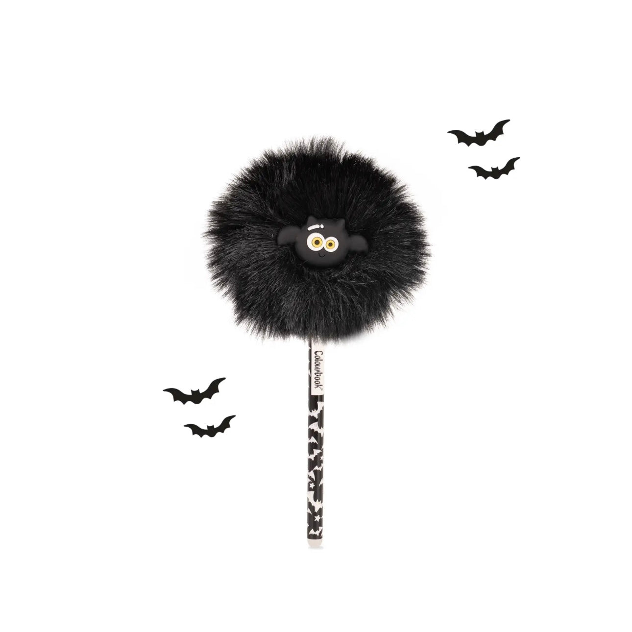 Penna cancellabile Puff Halloween con topper pon-pon