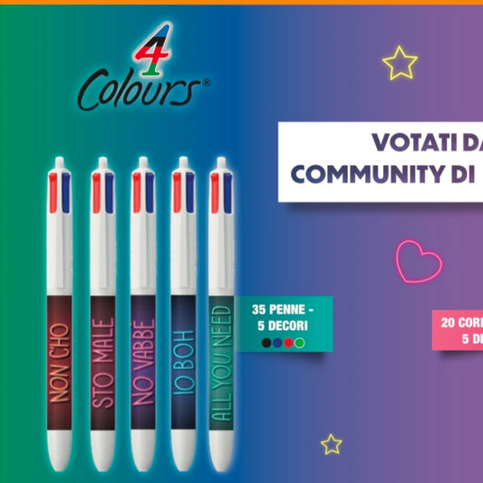 Penna 4colori BIC per WEBBOH