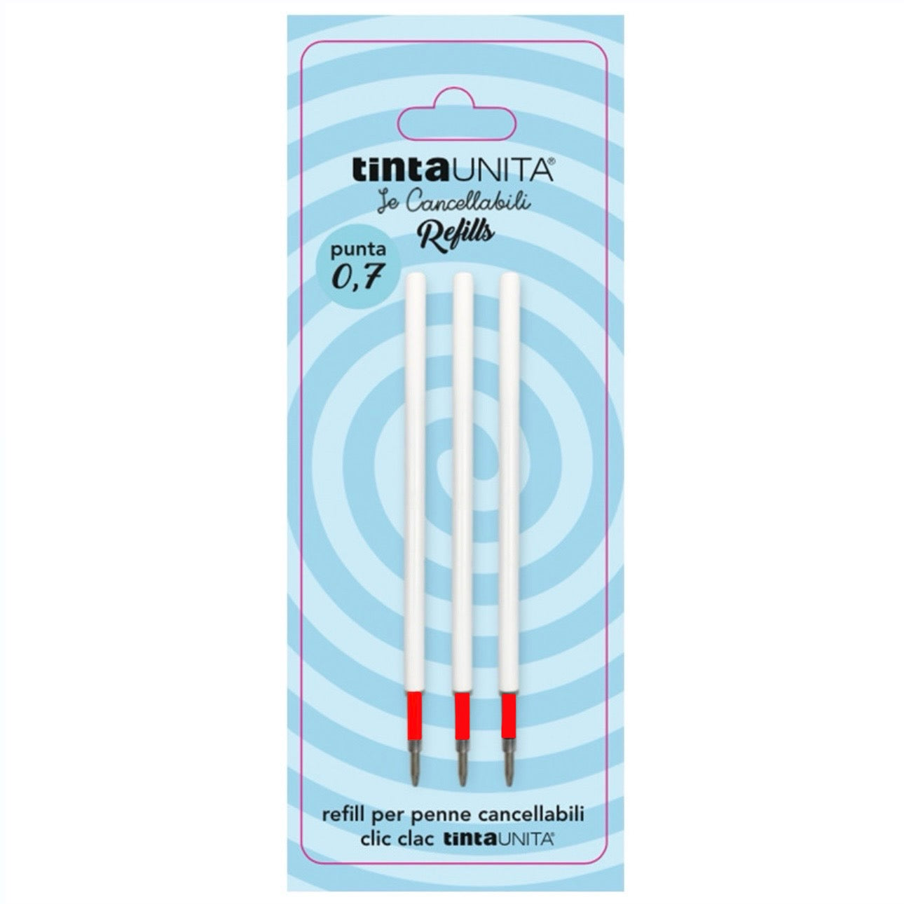 Refill per Penne Cancellabili a Scatto - Tinta Unita