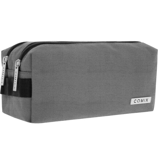 Astuccio 2 Zip Grigio - Comix