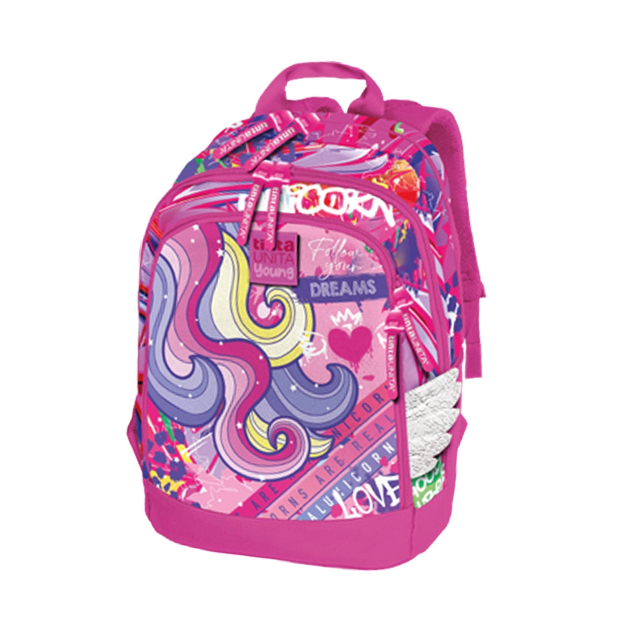 Zaino Dream Unicorno - Tinta Unita Young