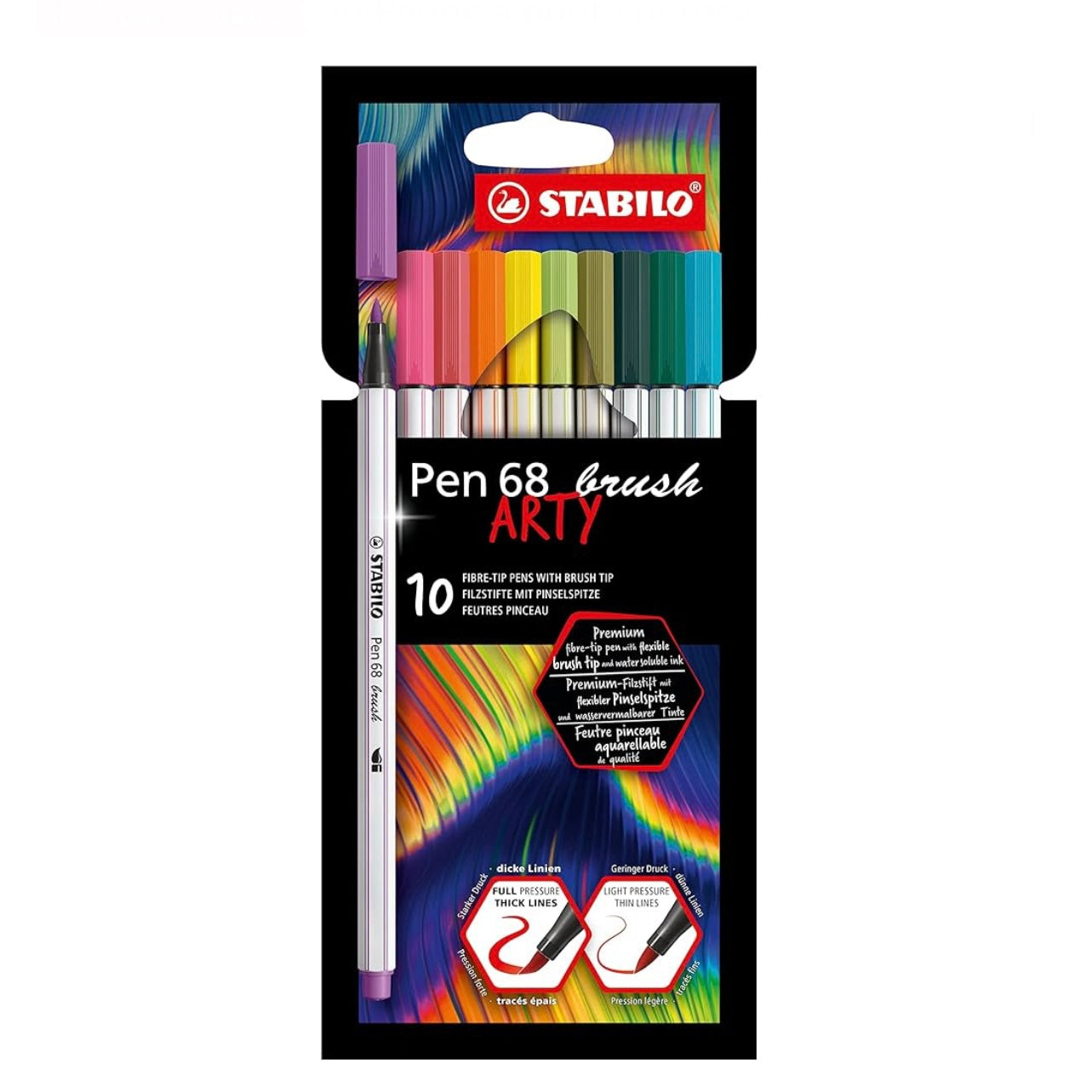 10 Pen 68 Brush Arty STABILO