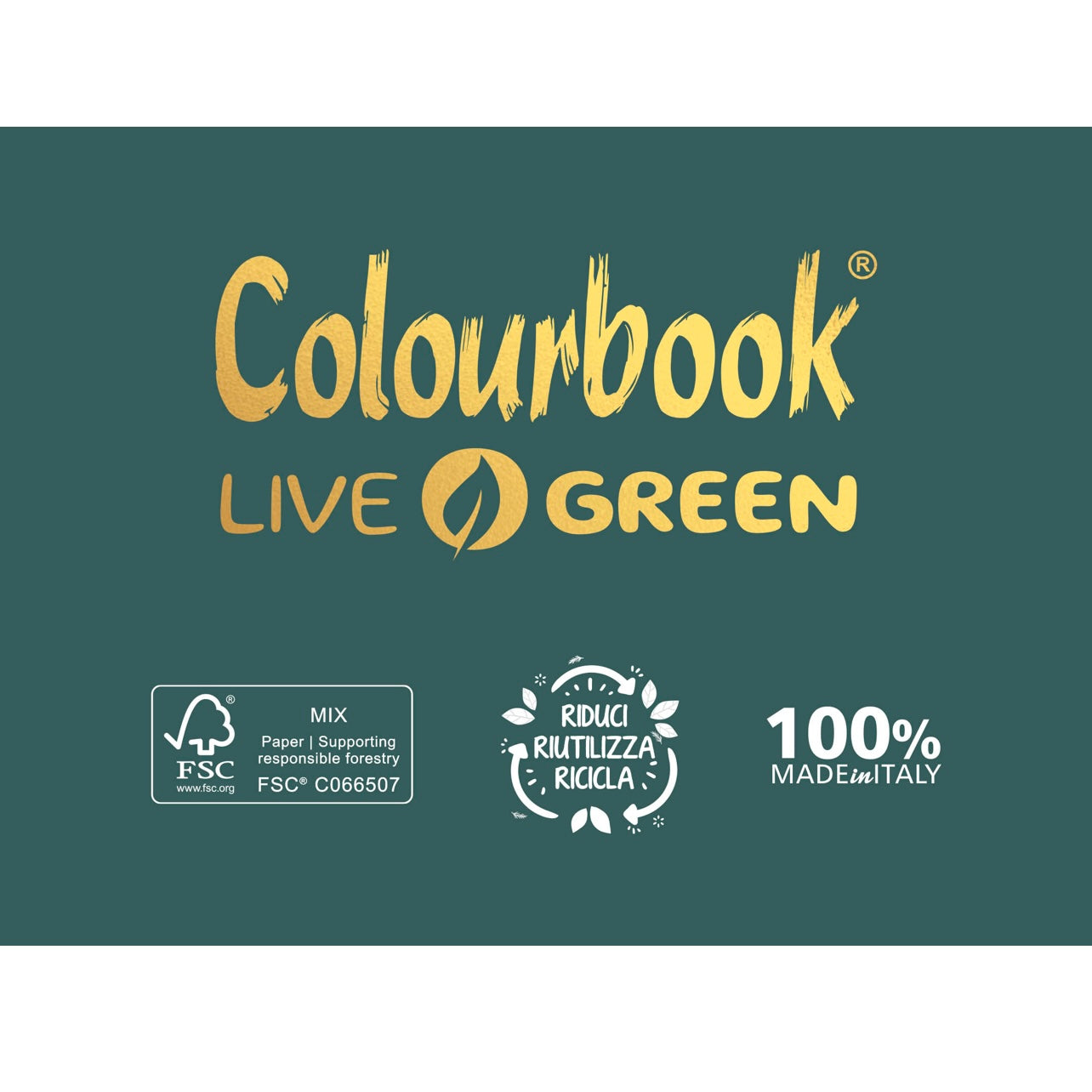 Quaderno a spirale Live Green COLOURBOOK
