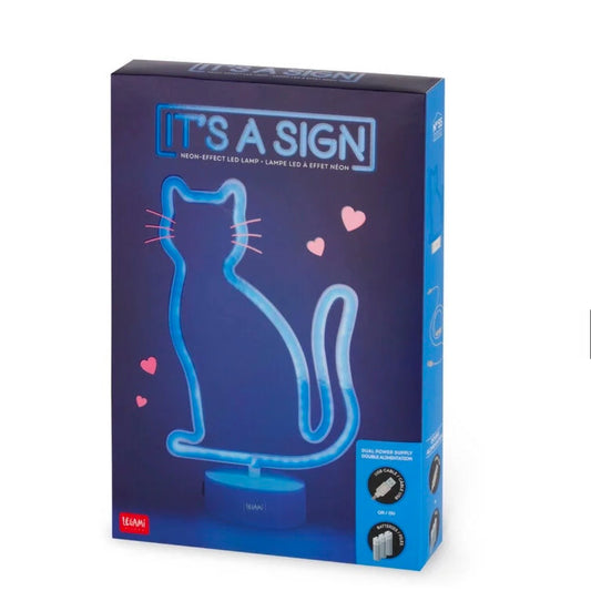 Lampada Led Effetto Neon - It's a Sign Kitty