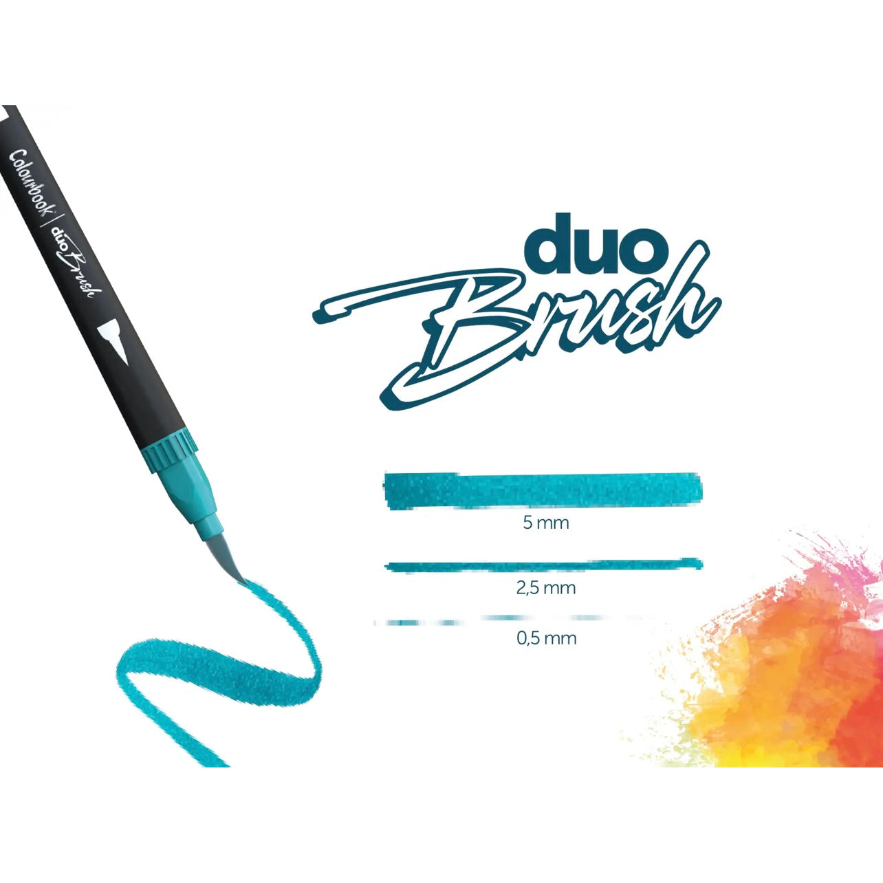 Valigetta 120 pennarelli professionali con doppia punta – Duo Brush COLOURBOOK