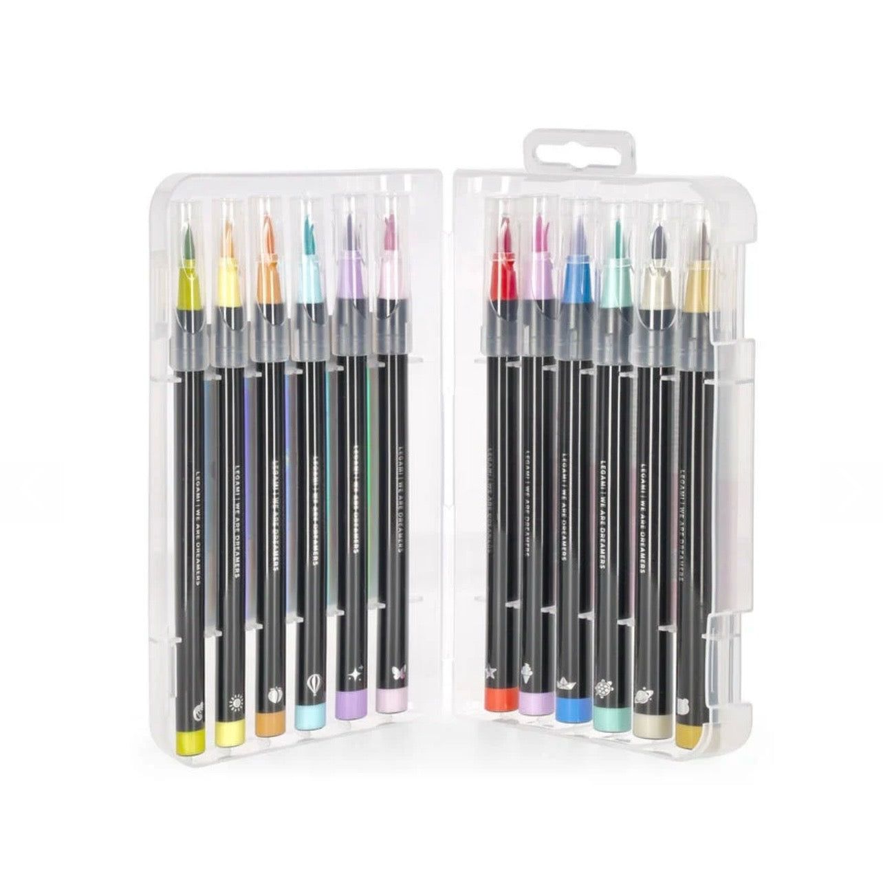 Set di 12 Pennarelli con Punta Pennello - Brush Markers LEGAMI