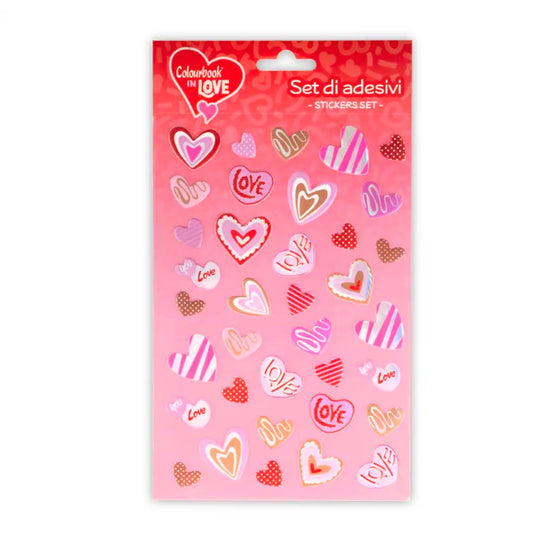 Set Stickers Love