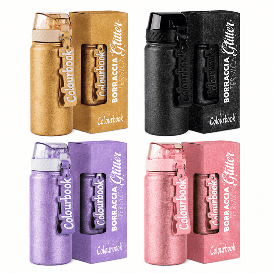 Borraccia Glitter 550 ml - Colourbook