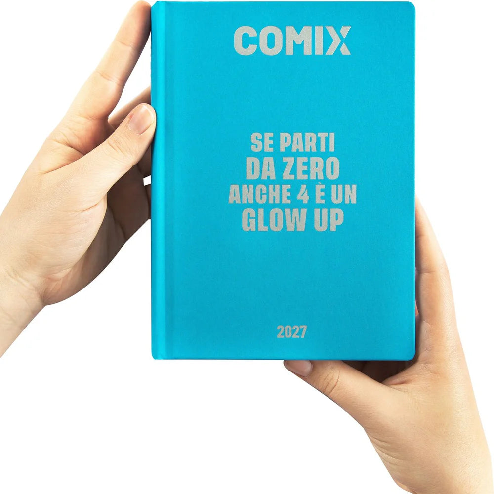 Diario 16 Mesi 2026/27 - COMIX - Giornaliero Azzurro
