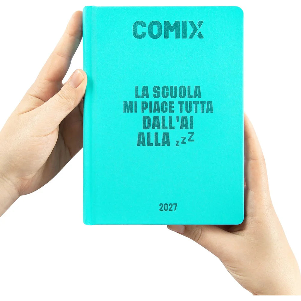 Diario 16 Mesi 2026/27 - COMIX - Giornaliero Turchese