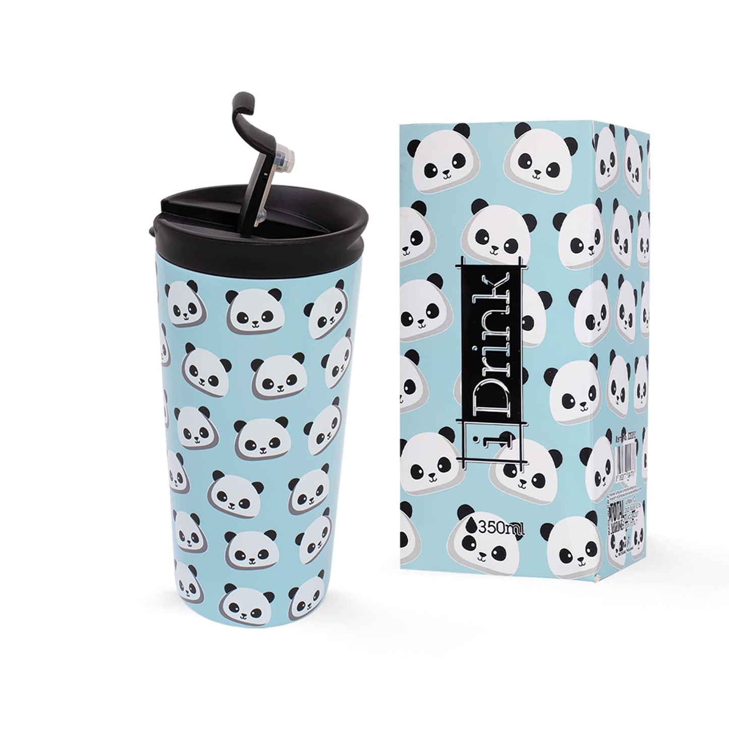Tazza Termica in acciaio a Doppia Parete 350 ml Decorata ITOTAL Panda