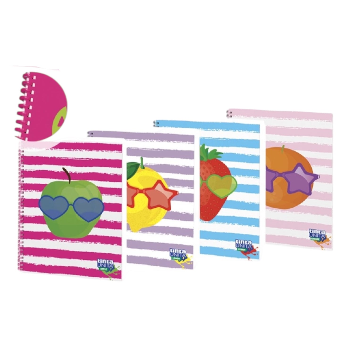 Quaderno Maxi Spirale Fantasia Profumato 80g - Tinta Unita Juice