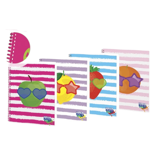 Quaderno Maxi Spirale Fantasia Profumato 80g - Tinta Unita Juice