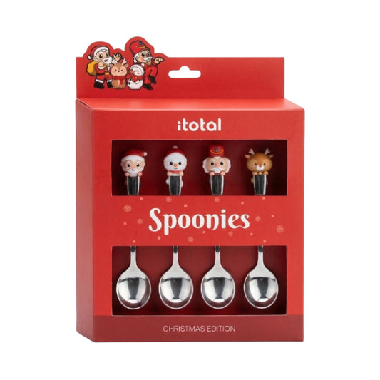 Set di 4 Cucchiaini da Caffè Xmas - Itotal