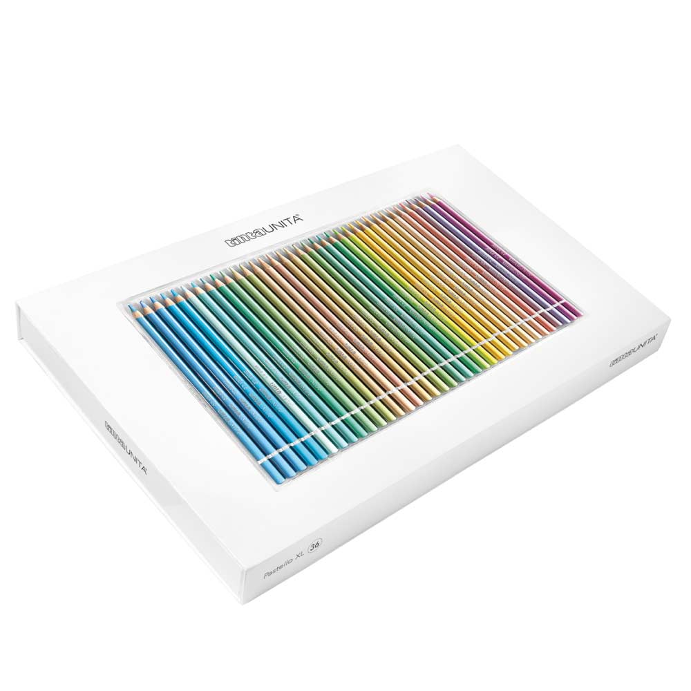 Pastelli in Legno Mina 4.2 in Magnetic Box 36 Colori Pastel