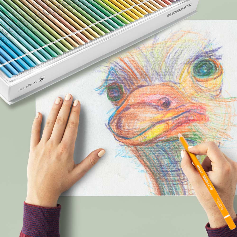Pastelli in Legno Mina 4.2 in Magnetic Box 36 Colori Pastel