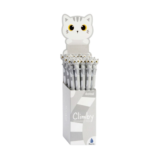 Penna Cancellabile Climby Gatto Bianco - Itotal
