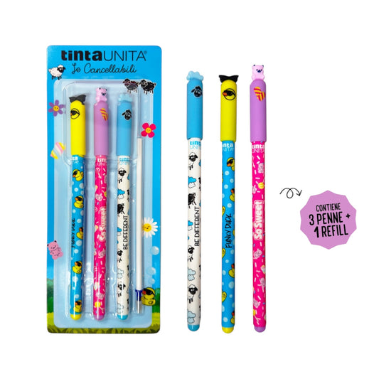 Set 3 Penne Be Different Limited Edition - Tinta Unita