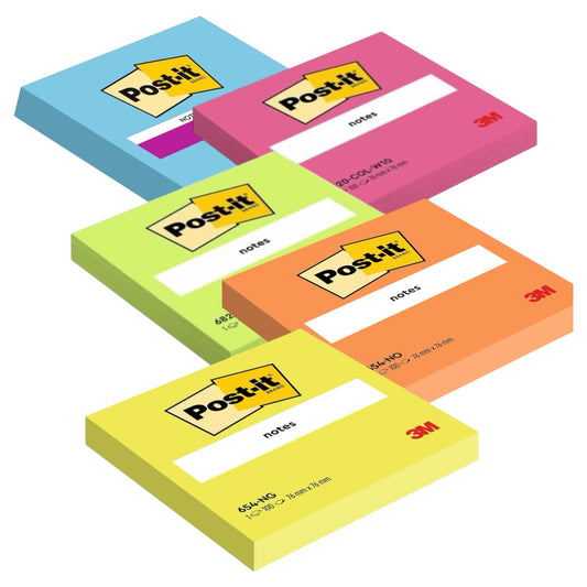 Foglietti Post-It 76mm x 76mm Neon