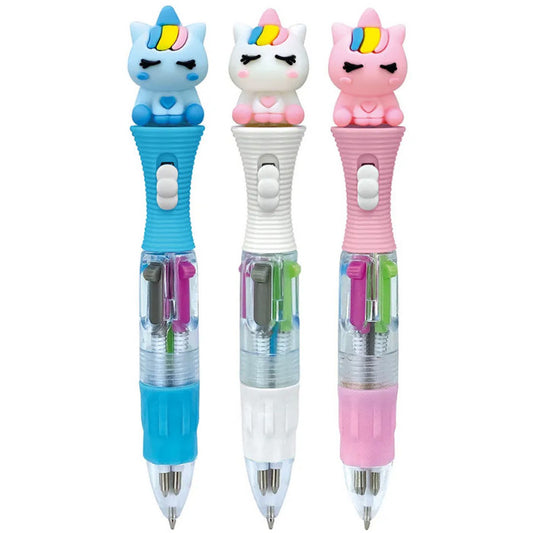 Penna 4in1 con Led Unicorno